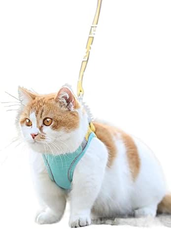 猫咪牵引绳家背背心式胸背带可爱C Шлейка в стил домашен жилетка с каишка за котки