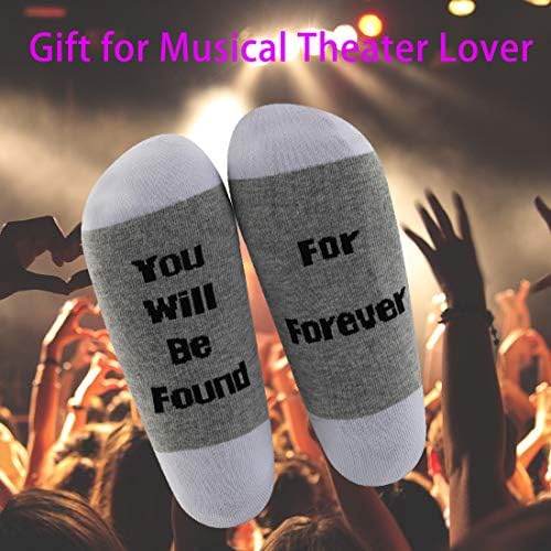 LEVLO Скъпи Евън, Музикален Бродуейския подарък, вдъхновен от Чорапи, Да се радвате Завинаги Чорапи, подарък за фен на театъра