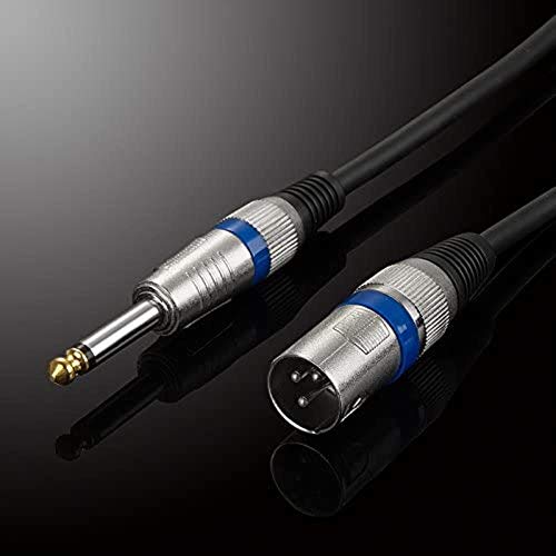 Dvtel 6.35 Второкурсник-XLR Съединители 6.5 Моно-XLR аудио кабел смесване конзоли Кабел Микрофонен Кабел Аудиоадаптера (размер: