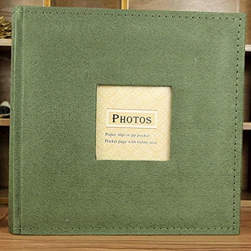 BATRC LYNLYN 200 Снимки Подложка в Запомнящо се Фотоалбум Записная награда семейната памет на Албуми за снимки 200 снимки за Албума Книга, Зелен (Цвят: зелен)