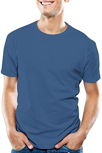 Мъжки тениски KOWBEAR С къс ръкав, Памучни Тениски с кръгло Деколте, Основната Спортна Риза За тренировки във фитнеса