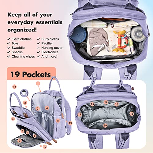 Раница-чанта за памперси Dikaslon с Преносим подплата за Свободни, калъф за зърната и ремъци за детски колички, Големи Детски Унисекс