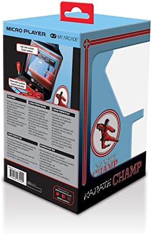 Слот машина My Arcade Karate Champ с микроплеером: напълно възпроизвеждат, 6,75-инчов Коллекционный и мини-аркаден автомат с микроплеером: видео игра Galaga, напълно воспроизводи