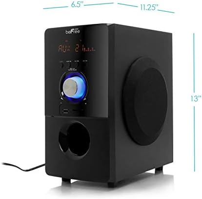 beFree Sound 5.1-Канална Акустична система за съраунд звук Bluetooth Черен цвят