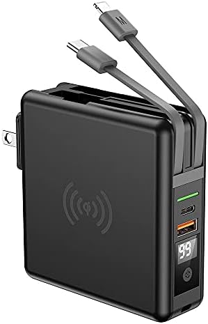 Зарядно устройство BoxWave, съвместим с LG XBOOM Go PN1 - Безжична стенно зарядно устройство Rejuva (10000 ма) (18 W), Безжичен стенно зарядно устройство Rejuva (10000 ма) за LG XBOOM Go PN1 - черно j