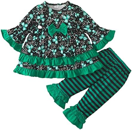 Weimuyuan/ Облекло За бебета Момичета, Комплекти Панталон За малки момичета, Екипировки с цветен Модел, Скъпа Детски Дрехи За Момичета