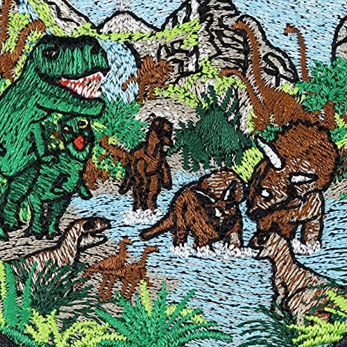 Нашивка Мир Джурасик парк - Ивици с участието на динозавър с озерным природа за палеонтолози, феновете на филми за динозаври - Дизайнерски