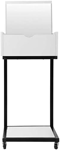 Масичка за кафе DLOETT C-образна форма, произведено маса за лаптоп, рафтове за съхранение, малка странична масичка с огледало, мебели за дома, приставной маса