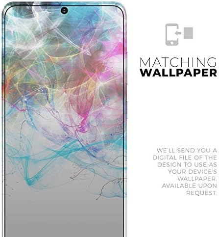 Дизайн Skinz Неон Своеобразна боя на водна Защитно винил стикер, Амбалажна филм, Съвместима с Samsung Galaxy S20 (тампон върху екрана