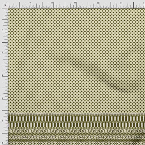 Плат от futon джърси Soimoi, плат с геометричен модел, ширина 1 ярд 58 инча