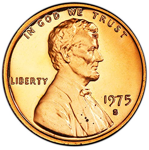 Цент Памет Линкълн Проба 1975 г., Избраният от монетния двор на САЩ, без да се прибягва