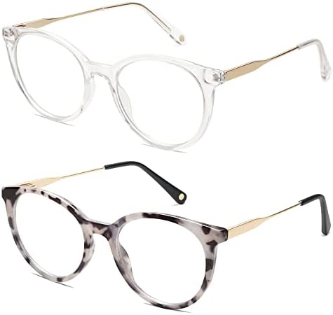 Дамски ретро очила за четене AMOMOMA, красиви стилни сини светозащитные ридеры AM6055
