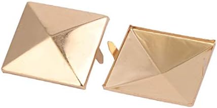 Нов Lon0167 25шт 35mm Квадратна форма, на Хартиен Брад Златни тонове, за Scrapbooking САМ Занаятите (25шт 35mm квадратен Дебели