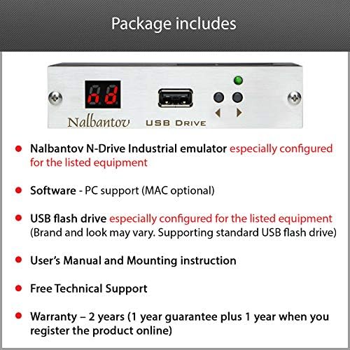 Nalbantov Емулатор USB памет флопи дискове N-Drive Industrial за Boschert EL 750 ECCO LINE CNC