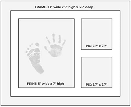 Идеален комплект за отпечатъци от детски мастило и рамка – с високо качество на трафаретом за персонализация, рамка за снимки, сигурен печат за нанасяне на мастило