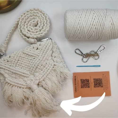 macraming Набор от чанти от ресни със собствените си ръце - Комплекти за плетене на женски чанти на рамо, пратеници, чанти или слингов. Идеи за подаръци впечатлява със св?