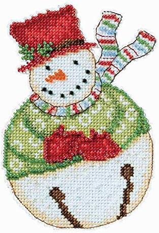 Коледен Орнамент снежни топки Мил Хил от Деби Mamm, Комплект за Бродерия на кръстат бод със Стъклени мънистен DM204102