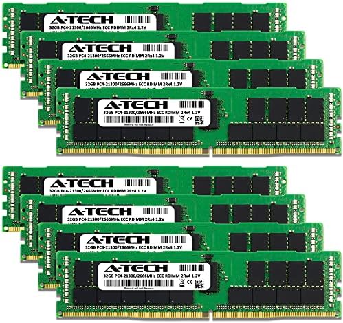 Комплект оперативна памет A-Tech обем 256 GB (8x32 GB) за HPE DL360 G10 - DDR4 2666 Mhz PC4-21300 ECC с регистрация RDIMM 2Rx4 1.2