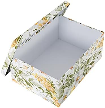 Кутия за съхранение на снимки Soul & Lane Butterflies in Flight (Комплект от 3 броя): Къщи с капаци, Картонени контейнери с флорална