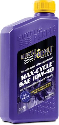 Royal Purple 12315 Max Cycle 10W-40 високо ефективно Синтетично Мотоциклетное масло - 12 Литра