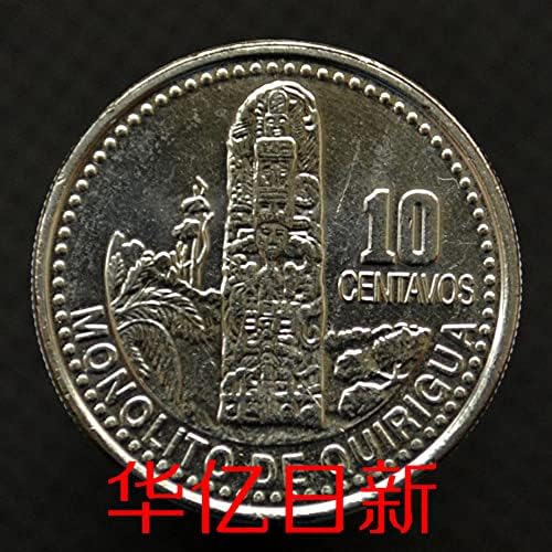 Монета на Гватемала 10 точки 2008 KM277.6 Чуждестранни монети от Южна Америка Шэньчжуан