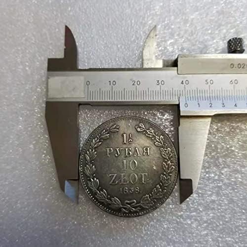 QINGFENG Старинни Занаяти 1837 Полски Сребърен долар #1656