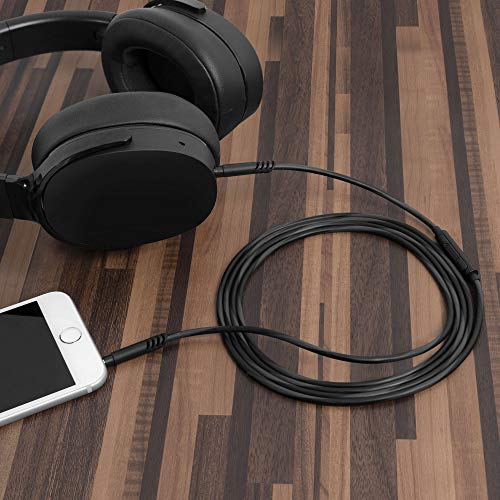 Аудио кабел Linkidea с микрофон за безжични слушалки Skullcandy HESH 3, HESH 2, Crusher, Beats Solo3, 3,5 мм TRRS-TRS Взаимозаменяеми