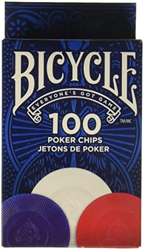 Чипове за покер на велосипеди - 100 броя в 3 цвята