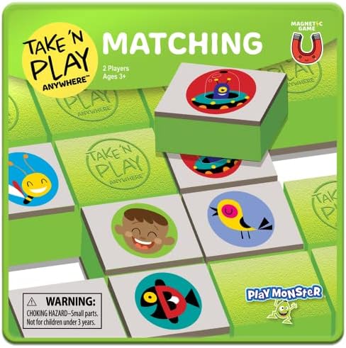 Take N Play Игра на подбор — Лесен за използване, е трудно да се губят — Вълнуваща игра за пътуване в движение — За деца от 3 години