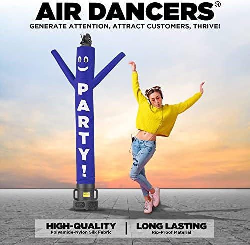 Комплект за надуваеми тръби LookOurWay Air Dancers, 6 Фута Глупав Размахивающий Надуваем Шнорхел Човек с Воздуходувкой диаметър 9 см