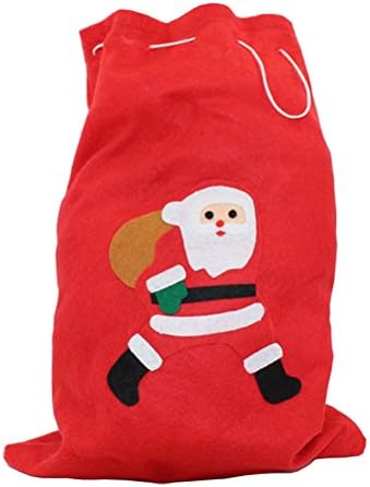 PRETYZOOM 30х40 см, Коледни костюми, платнена торба за подаръци, Дядо Коледа с шнур, чанти за бонбони, чанта за предложения, чанта за коледни чорапи, пълнители за бонбони (с?