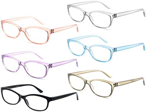 CAWINT Очила за четене С Блокиране на Синя Светлина, Ридеры за Жени, Мъже, Антибликовый Филтър, Леки Компютърни Очила с Пружинным