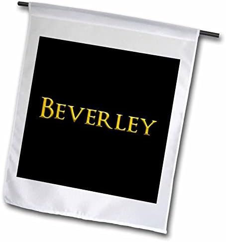 3дРоза Бевърли - често срещано детско име за момичета в САЩ. Жълто на черно амулет - Отметки (fl-364501-2)
