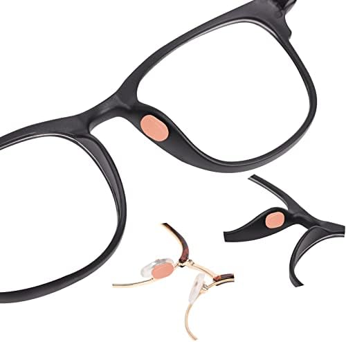 Мини носа облицовка за очила, самозалепващи се, меки, дишащи. Иновативна Тампон за носа Очила, Малък Дизайн за метални Точки и пълен с Пластмасови Рамки за очила, Слъ