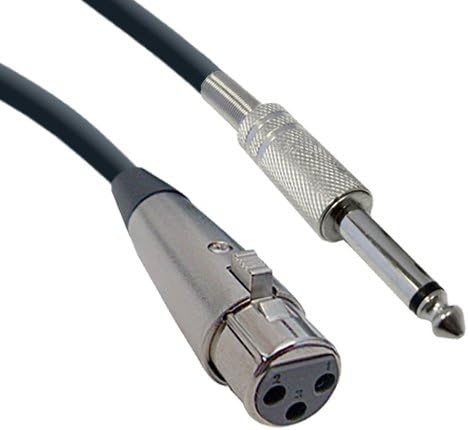 Аудио кабел CNE41091 XLR с 6-футовым жак и 1/4-Инчов Моно-жак
