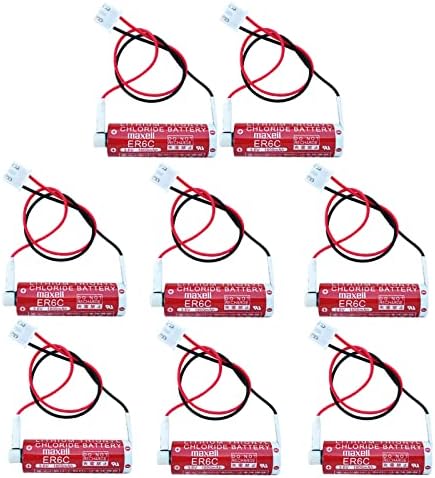 GRE-Energy 8 Опаковки ER6C AA 3,6 1800 mah Батерия АД Сменяеми батерии за F2-40BL, F240BL, F1, F2, FX, FX1, FX2, FX2C, FX2N с жак