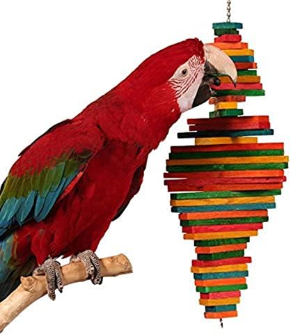 Дървена играчка за птици Zoo-Max Cocotte | Средно Подвесная Играчка от твърда дървесина | (22 x 6)