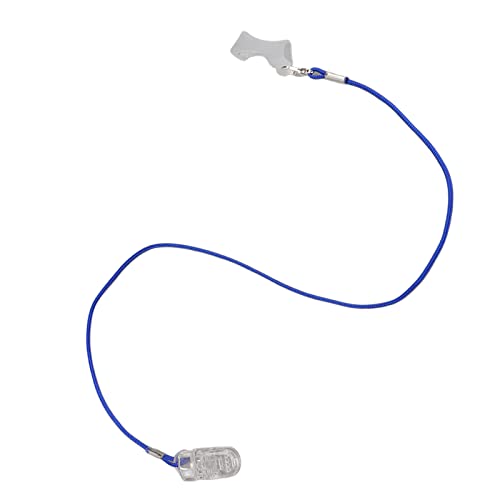 Въже за защита на слуха, Каишка за притежателя на слуховия апарат, Нескользящий, Лесно фиксируемый, Найлонов Прозрачен скоба, Многофункционален, Лек, Светло синьо з