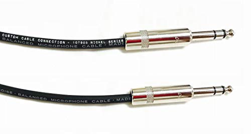Индивидуално свързване на кабела 250 Метра Pro Audio REAN 1/4 инча (6,35 мм) до Балансиран TRS кабел REAN 1/4 инча (6,35 мм) TRS