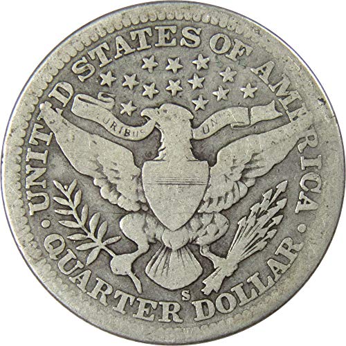 1915 Barber ' S Quarter AG ЗА Добра от 90% от Сребърна Монета американски тип 25в, Колекционерски