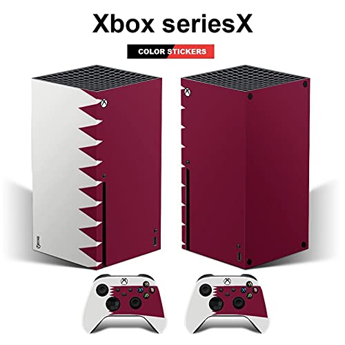 Флаг на Катар Скинове за конзолата Xbox серия X И контролер Vinyl Стикер на кожата, Стикер-калъф За опаковане (Xbox X серия)