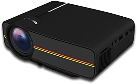 UXZDX CUJUX Актуализиран мини проектор 1080P 1800 лумена Преносим LCD led проектор За домашно кино, съвместим с USB, 3D проектор (Цвят: бял, размер: YG410)
