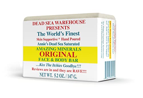 Dead Sea Warehouse – Оригинален Шоколад за лице и тяло Amazing Минерали – 5,2 унции – Сапун със сол от Мъртво море – Напълно естествено