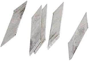 Профили X-DREE От неръждаема стомана, 5 Остриета, режещи инструменти за дърворезба, сребърен тон (Фитинги Acero неокисляемая, 5
