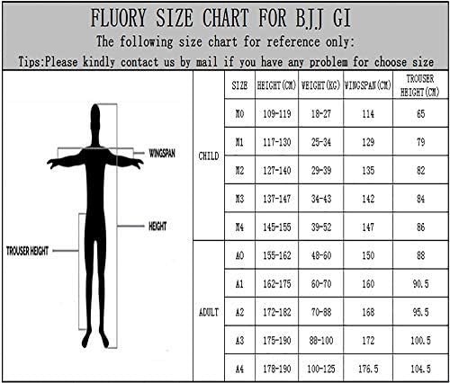 FLUORY Lightweight BJJ Gi, Форма за бразилското джиу-джицу за мъже и Жени