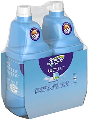 За многократна употреба препарат за пода и твърда дървесина Swiffer WetJet, с аромат на свеж въздух Отворен прозорец, 1,25 л (опаковка