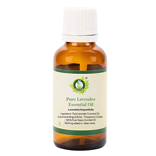 R V Етерично Чисто Етерично масло от лавандула на 10 мл (0,338 унция) - Lavandula Aurantifolia ( Чист и натурален терапевтичен