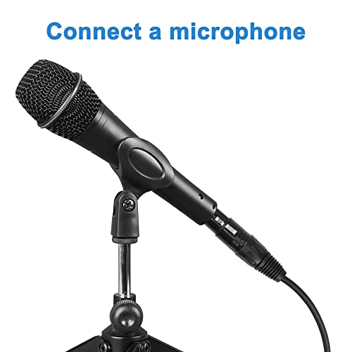 Кабел-сплитер MEIRIYFA XLR от 1 щепсела до 2 штекерных микрофонных кабели, 3-пинов XLR-двоен XLR Балансирана кръпка-Y-микрофон аудио