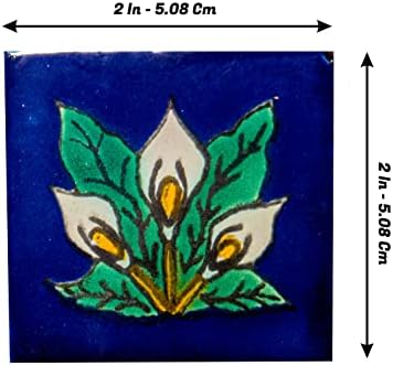 Мексикански Плочки Talavera Испанското Средиземноморско Изкуство Цветни Керамични Мозайки и Ръчно Рисувани и 2 x 2 за Баня, Стени,