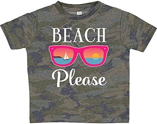 Тениска за деца със Слънчеви Очила inktastic Beach Please Слънчеви Очила на плажа